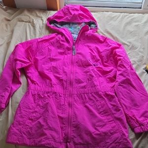 Rothschild Vibrant Youth Pink Hooded Light Coat Sz 16